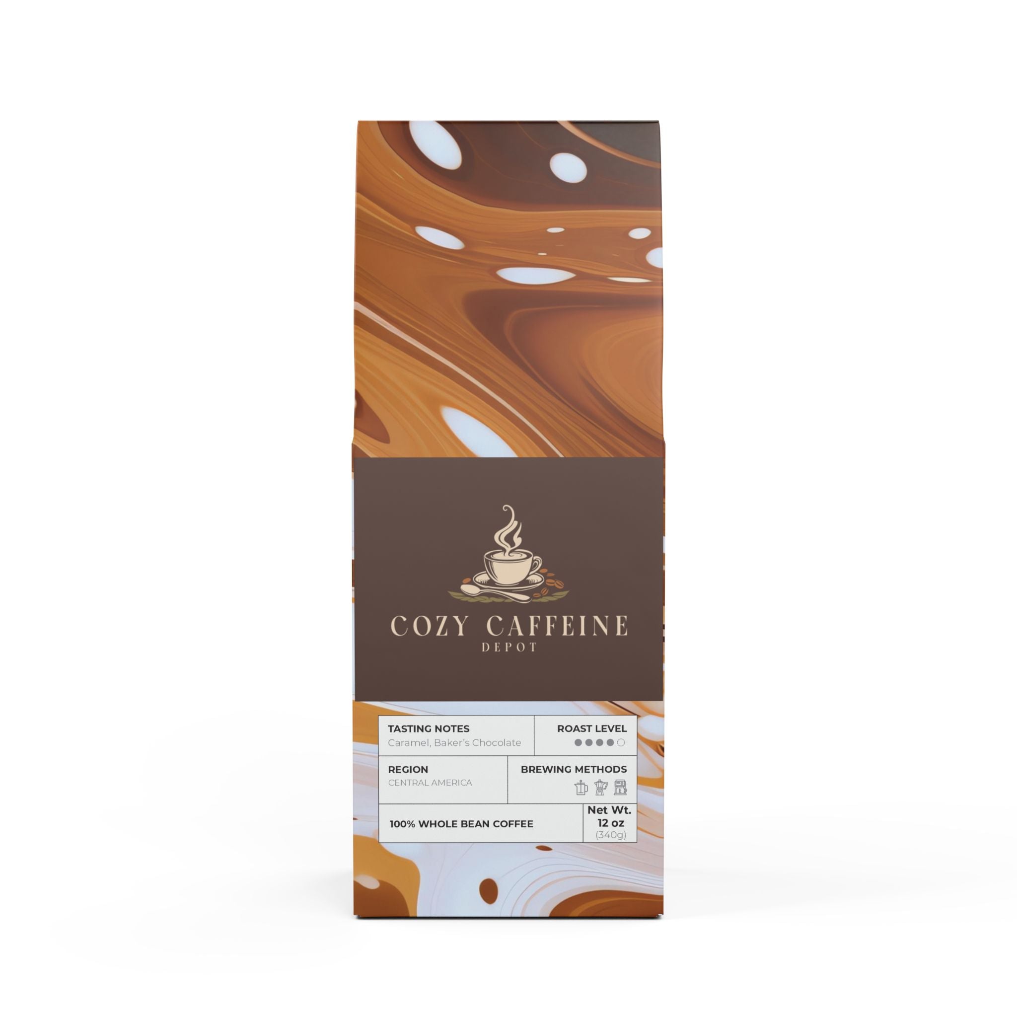Cozy Caffeine Depot Flathead Valley Coffee Blend (Medium-Dark Roast)