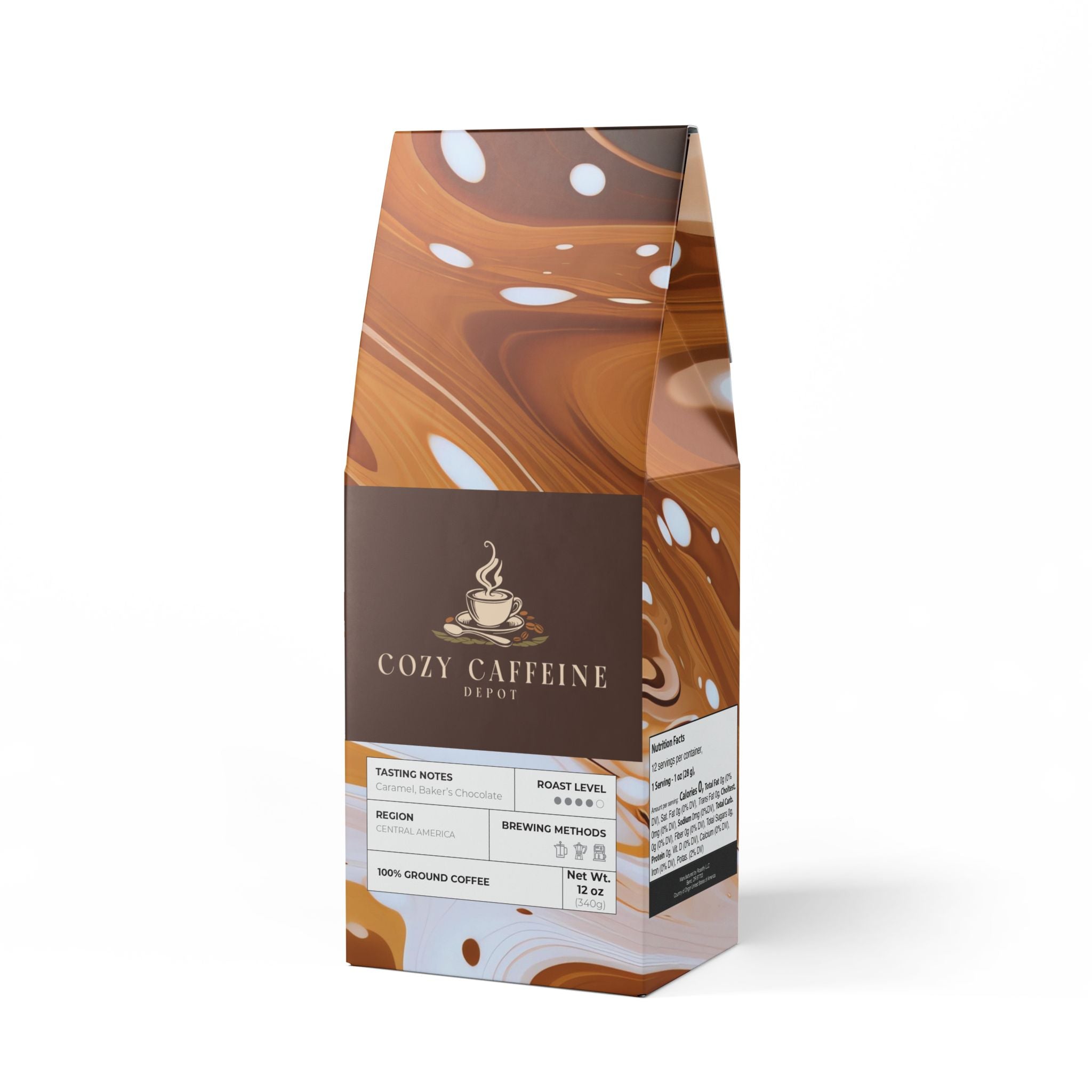 Cozy Caffeine Depot Flathead Valley Coffee Blend (Medium-Dark Roast)