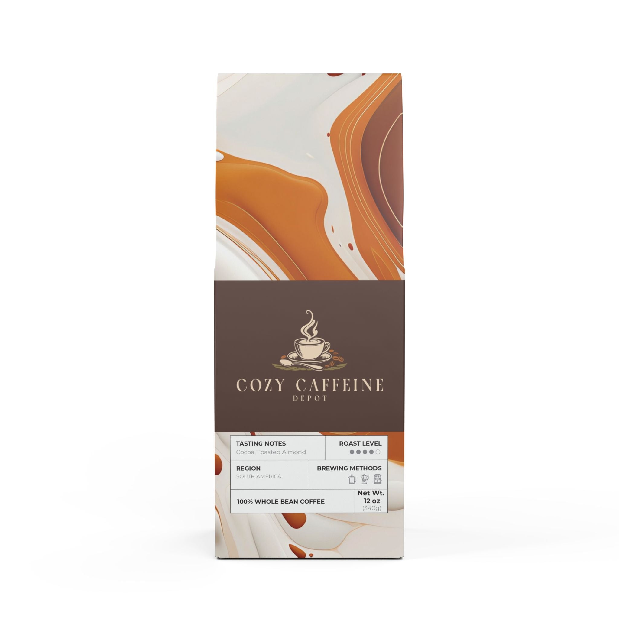 Cozy Caffeine Depot Cascades Coffee Blend (Medium-Dark Roast)