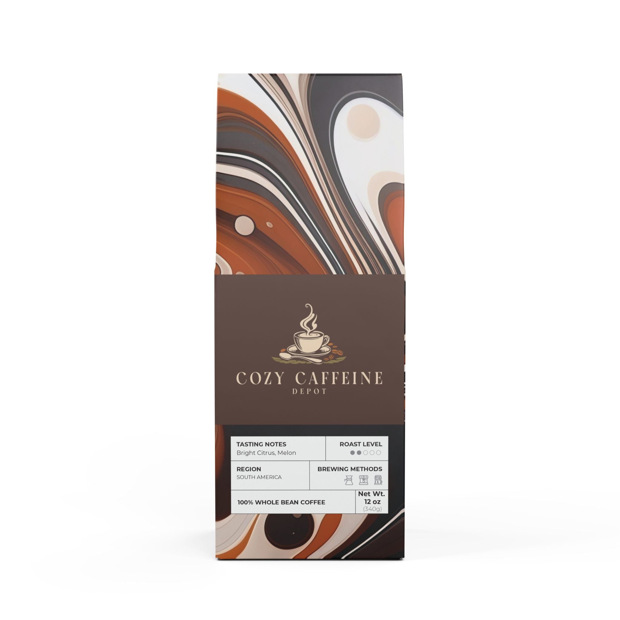 Cozy Caffene Depot Colombia Single Origin Coffee (Light-Medium Roast)