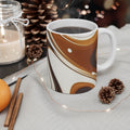 Marbled Chocolate Swirl Mug — 11oz Ceramic Coffee Cup