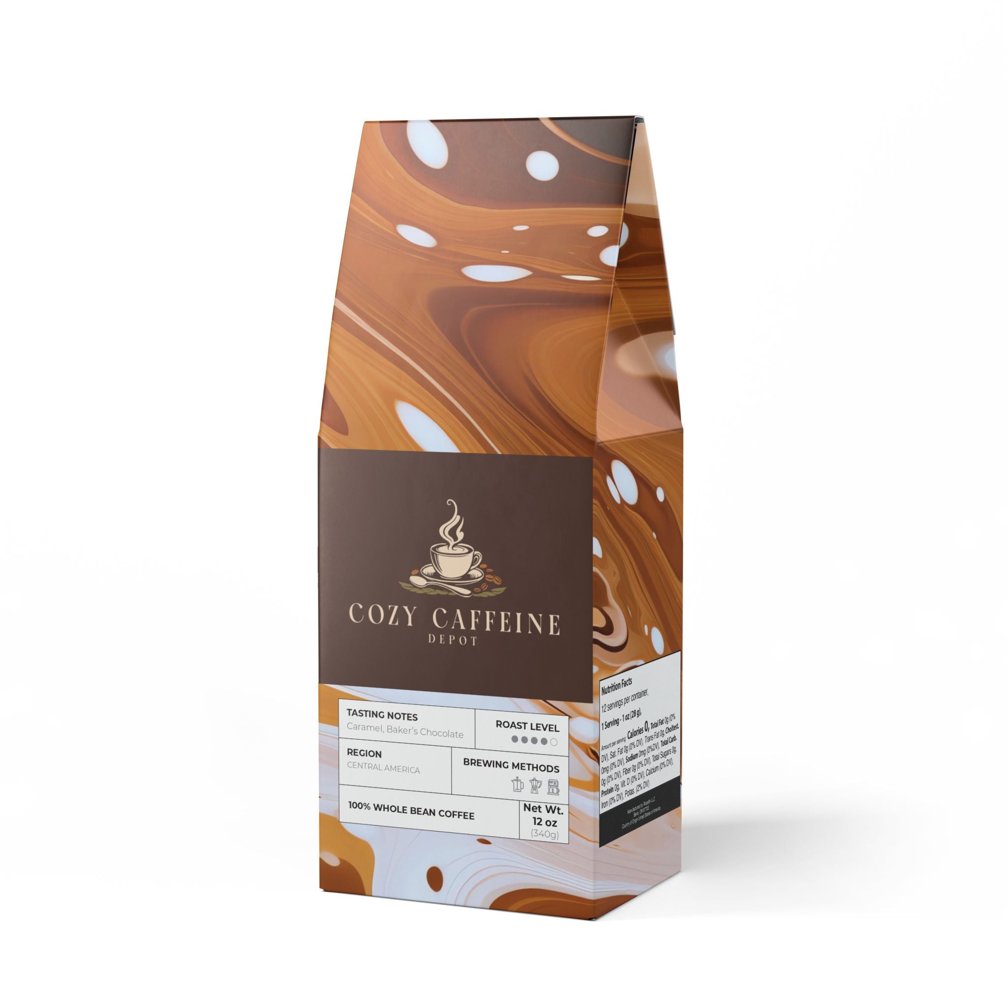 Cozy Caffeine Depot Flathead Valley Coffee Blend (Medium-Dark Roast)